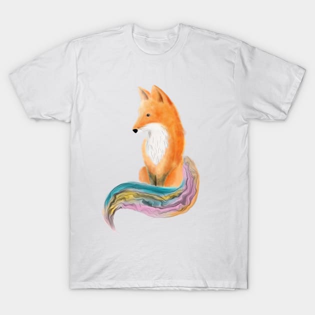 Foxy Tales T-Shirt by Katia Galante Art